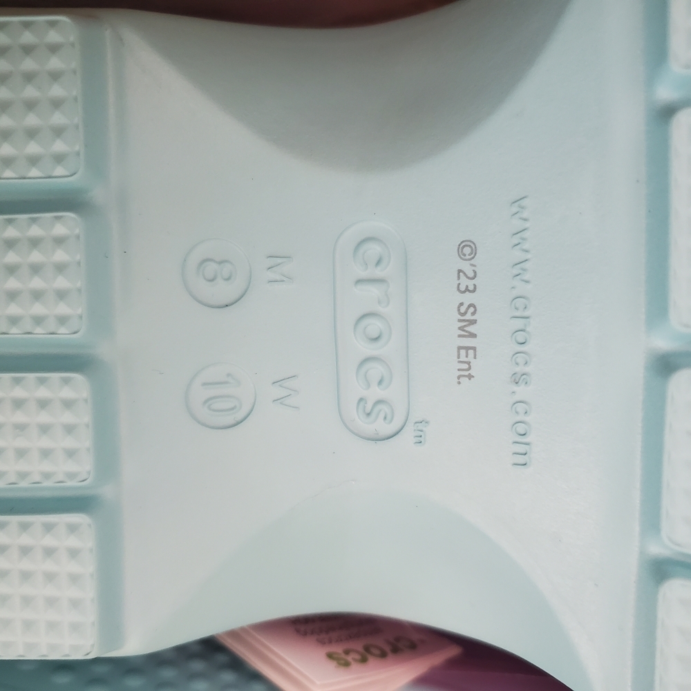 Crocs x Aespa New Lined Stomp Clogs Lilac Blue Men's 8 / Women's 10 NWT - Picture 10 of 15